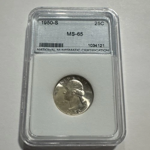 1950 S Washington Quarter MS-65