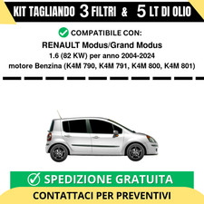 Tagliando per RENAULT Modus/Grand Modus 1.6 82 kw Benzina 2004-2024 - 5 Lt di...