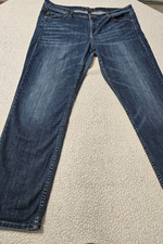 Womans 14 blue jeans Tommy Bahama Denim dark Wash Boyfriend Stretch