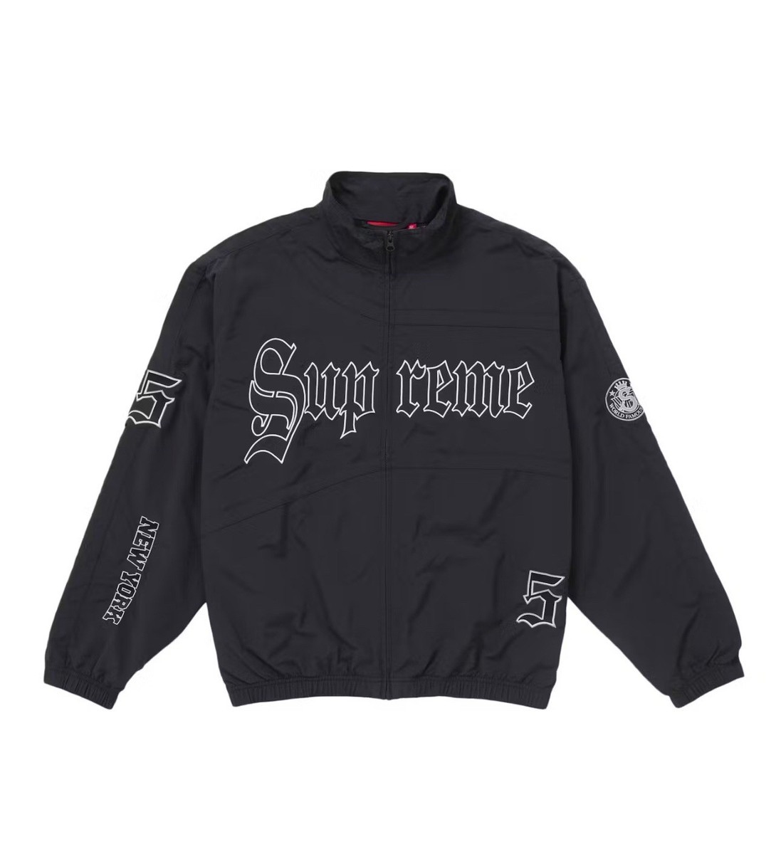 【新品未使用】Supreme Old English Track Jacket Supreme Old English Track Jacket Black (Size Large) - READY