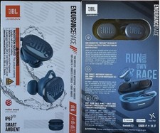 JBL Endurance Race TWS IP67 Waterproof Wireless Bluetooth Headset Earbuds - Blue