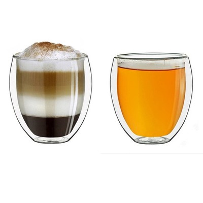 Creano doppelwandige Gläser 250ml  DG-Bauchig , 2er Set