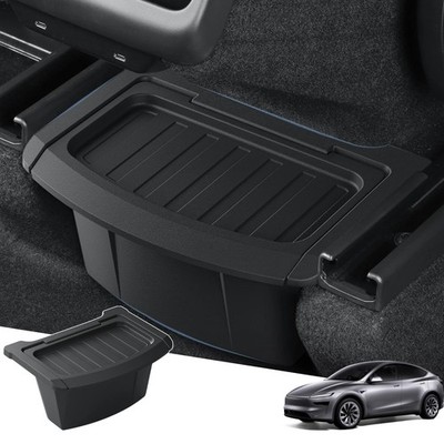 2026 Model Y Juniper Trash Can Back Seat with New Tesla Model Y