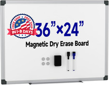 Pizarra blanca magn tica de 36 x 24 pulgadas para pared,ideal para la escuela