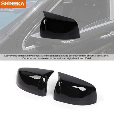 For Jeep Grand Cherokee 2011-22 2Pc Side Rearview Door Mirror Cover Horn M Style