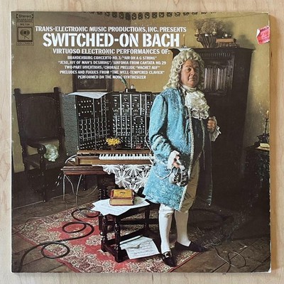 SWITCHED-ON BACH 1968 Wendy Carlos Moog Synth Classical Vinyl LP 1st Pressing