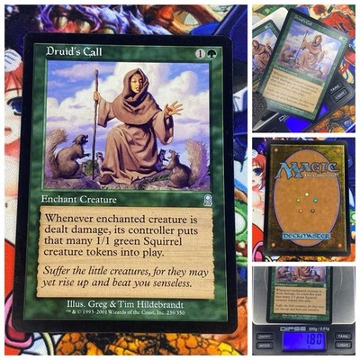 MTG Druids Call     NM Magic TCG Odyssey 2001 Vintage OG Green Staples