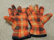 Women's Winter Gloves Fleece about Large size, fall colors- reds, orange, brown
