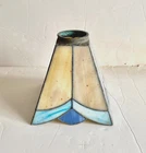 Vintage Stained Glass Table Lamp Base Shade Tiffany Style Mission Craftsman 1