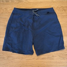 Patagonia Men  s Wavefarer Board Shorts Blue Size 34 Drawstring Swim Surf