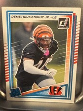 Demetrius Knight Jr. Rated Rookie RC 2025 Donruss Football Card #395 Bengals