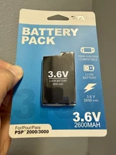 TTXTexch 2600mAh 3.6V Lithium Ion Rechargeable Battery Pack for PSP 2000/3000