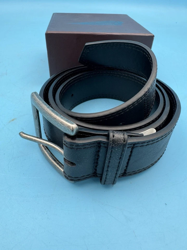 NUEVO CINTURÓN DE CUERO NEGRO PARA MOTO INDIA - X GRANDE Foto 3 de 4