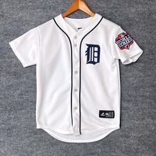 Majestic Kids Detroit Tigers MLB World Series Fall Classic Baseball Jersey White