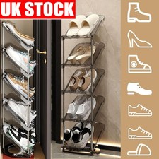5 Layers Slanted Shoe Rack Tall Narrow Shelf Storage Organizer Shoe/Snacks Tower