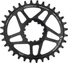 Wolf Tooth Components Powertrac Elliptical Drop-Stop Direct Mount Chainring: 34T