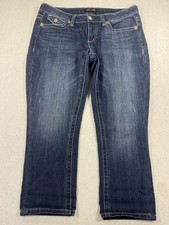 Y2K Seven7 Bootcut Leg Jeans Womens 6 Blue Denim Cotton Mid Rise Flap Pocket