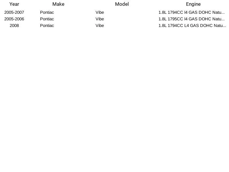 Módulo de bomba de combustible Airtex E3708M para Pontiac Vibe 1,8 L 2005-2008 Foto 4 de 4