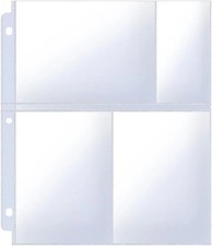 4x6 Photo Sleeves Clear for 3 Ring Binder 240 Pictures , Heavy Transparent