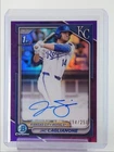 JAC CAGLIANONE 2024 BOWMAN CHROME 1ST PURPLE REFRACTOR AUTO /250 Q4826