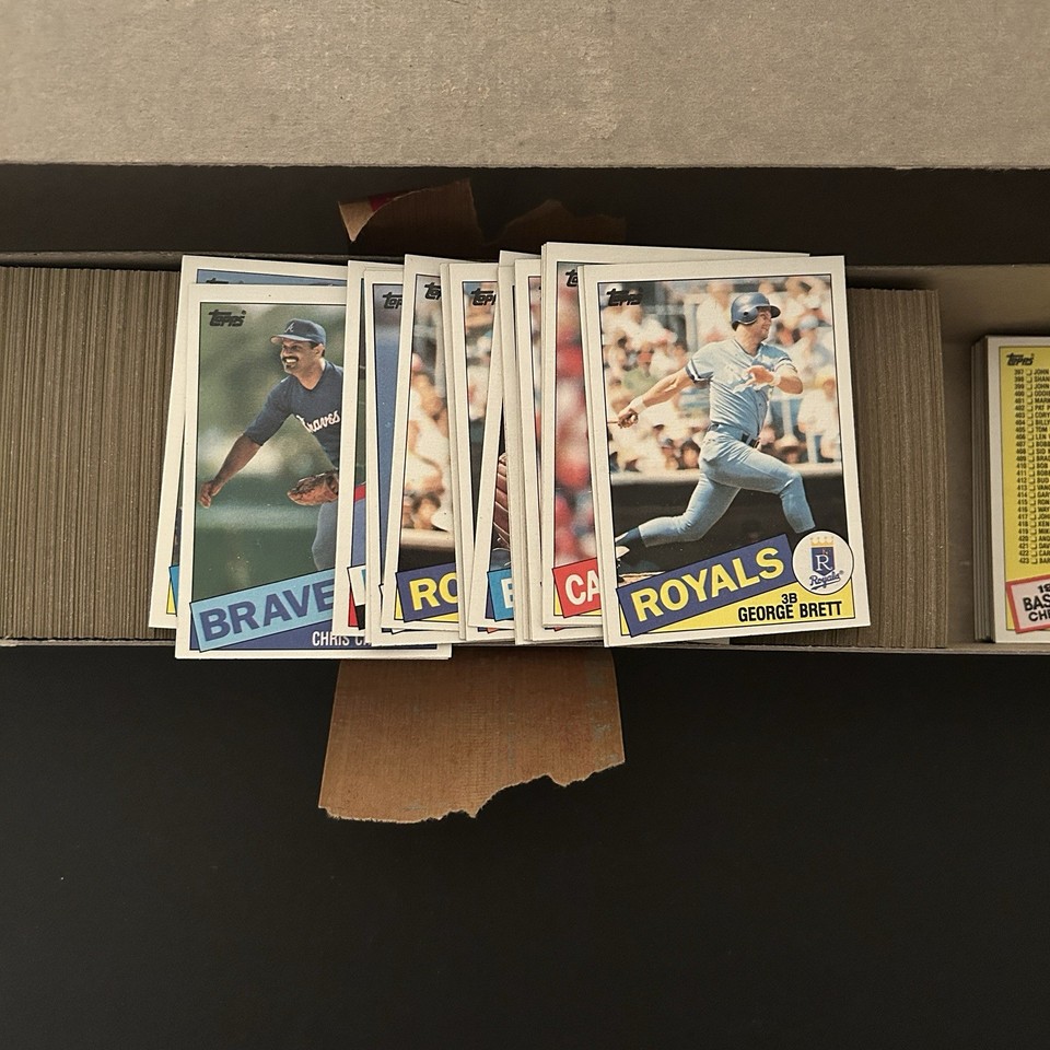 1985 Topps Baseball Complete Set In EMPLOYEE GREY BOX W/ RED SEAL SUPER ...
