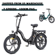 HillMiles 36V 13AH Electric Bike 7 Speed 700W Folding E-Bike Adults Mileport 1