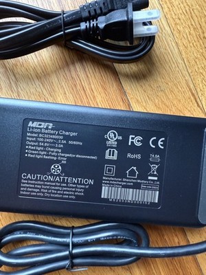 48V Li-ion Battery Charger 54.6V 3A Compatible with Bandit X-Trail Pro UL 62368