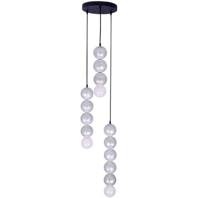 Kalco Lighting 522053MB Pearls 3 Light 14 inch Matte Black Pendant Ceiling Light
