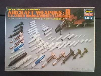 Hasegawa 1/48 Aircraft Weapons B U.S. Guided Bombs & Rocket Launchers X48-2