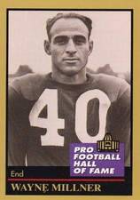 Wayne Millner Washington Redskins HOF Enor 99 Football Card 1991 Notre Dame