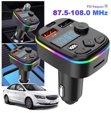 Car MP3 Player Bluetooth Kit – Hands-Free, FM Transmitter, TF Card & USB Support