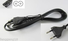 EU Figure 8 Mains 2-Prong Camera Laptop Adapter Power Cord AC Cable Lead 2 Pin