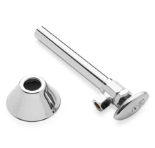 Signature Hardware SH251PN Toilet Supply Kit with 1/2" OD x 3/8" OD Angle Stop