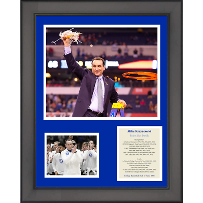 Framed Mike Krzyzewski 