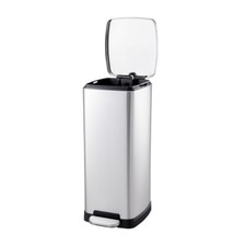 30L Kitchen Pedal bin Stainless Steel w/Removed compartment Recycling Rubbish 