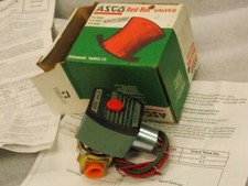 Asco Red Hat SC8210G201 3/8" NPT 24/DC  Brass Solenoid Valve 24 VDC 8210 Series