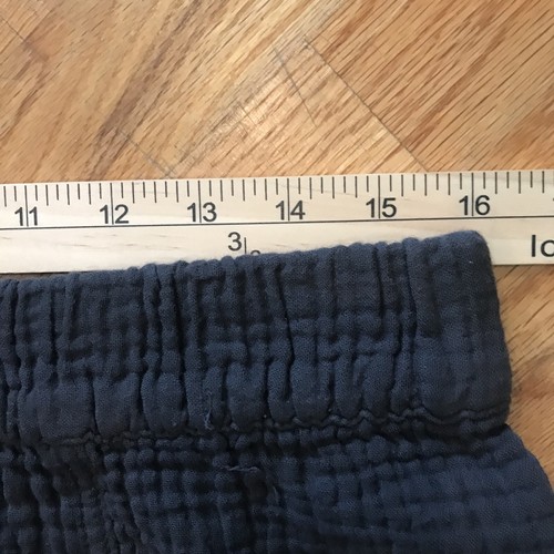 Madewell Gauze L Minimalist Shorts Center Seams Charcoal Gray Beachy Coastal - Imagen 6 de 9