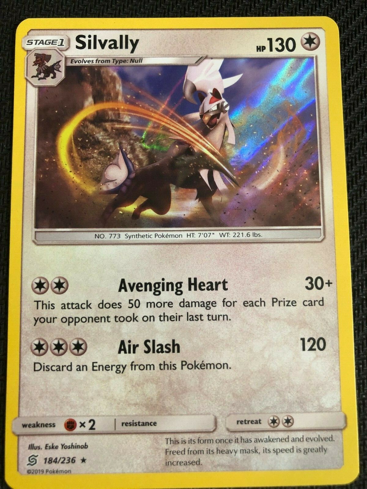 Pokemon : SM UNIFIED MINDS SILVALLY 184/236 RARE HOLO | eBay