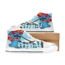 Stitch Custom High Top Canvas Sneaker Shoes For Men