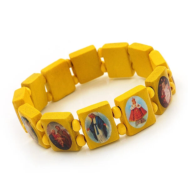 Wooden cheap saints bracelet