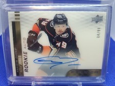 2019-20 Upper Deck Premier Auto Rookie Max Jones /99 Anaheim Ducks 