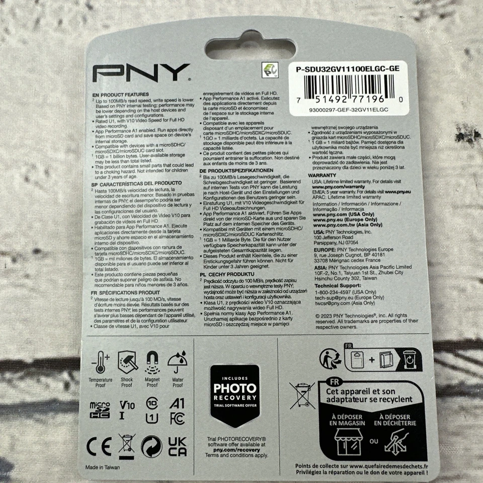 PNY 32GB Elite Trail Camera Deer Hunting MicroSDHC Card W/ SD Card Adapter New - Image 4 of 4