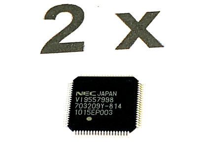 UPD703209YGK -814 9EU -A, NEC / RENESAS, 32-Bit, Microcontroller 80-pol, 2 Stück