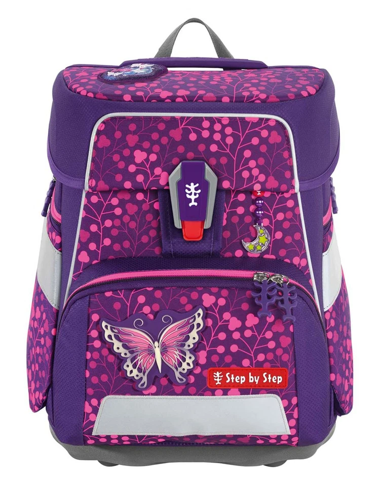 Step by Step Space Shine Schulranzen-Set 5-teilig Butterfly Night Ina violett - Bild 2 von 4