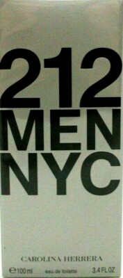 CAROLINA HERRERA 212 MEN NYC Eau De Toilette Spray 3.4 Oz/ 100 ml