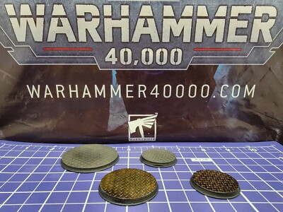 Custom Pro Painted Sci-Fi Bases x2 25mm / 32mm 40k Necromunda Made to Order