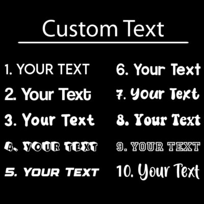 Custom Text Vinyl Lettering Sticker Decal Personalized Window Wall ...