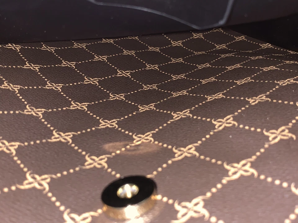 Bolso Cartera Bolso de Mano Nine West Marrón y Negro Brooklyn Jet Set Foto 4 de 4