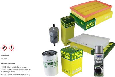 MANN-FILTER Paket + Presto Klima-Reiniger für Ford Focus II DA_ Stufenheck