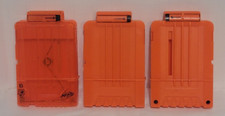 Lot Of 3 Nerf Orange Dart Magazines Clips